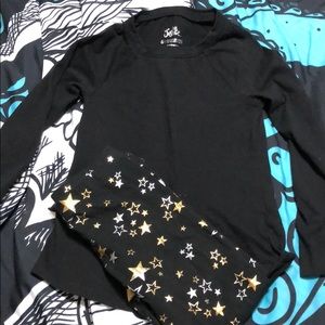 Black long sleeve justice shirt and leggings